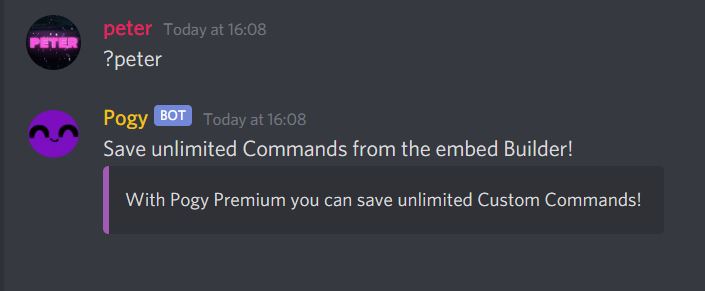 Custom Commands